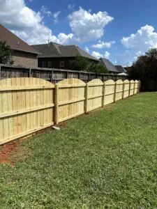 Wooden fence built in Murfreesboro by fence company The Asset Solution Co