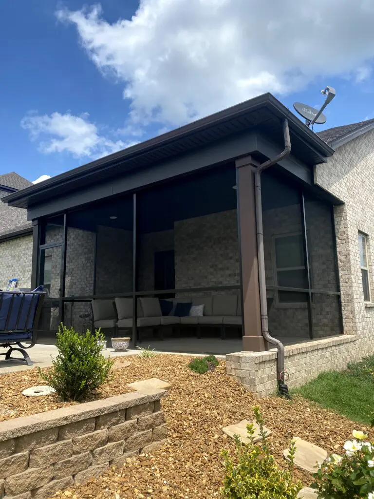 Bronze Aluminum Screen Patio Enclosure